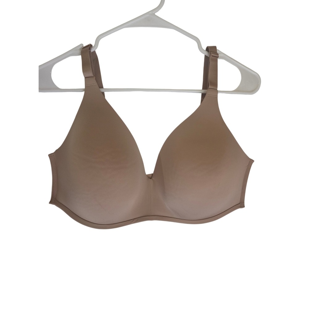 Soma Vanishing 360 Wireless Bra 38DD Nude Tan Full Coverage Padded